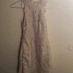 White saylor x fp Jessa lace mini dress